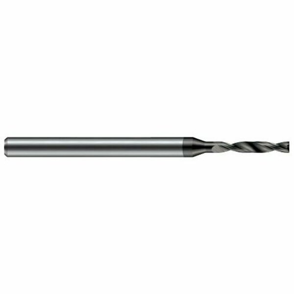 Harvey Tool 0.1405  in. Drill dia x 0.96 in. Flute Length Carbide HP Drill for Flat Bottom, 2 Flutes FBG1405-C3